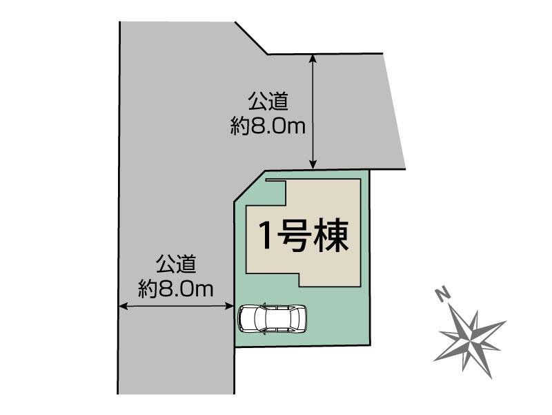 ブルーミングガーデン札幌市東区伏古６条４丁目１棟の見取り図