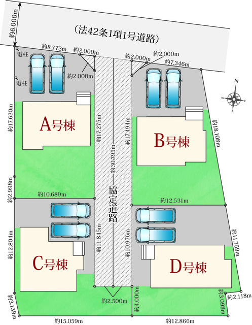 ハートフルタウン袋井市豊沢1032番の見取り図