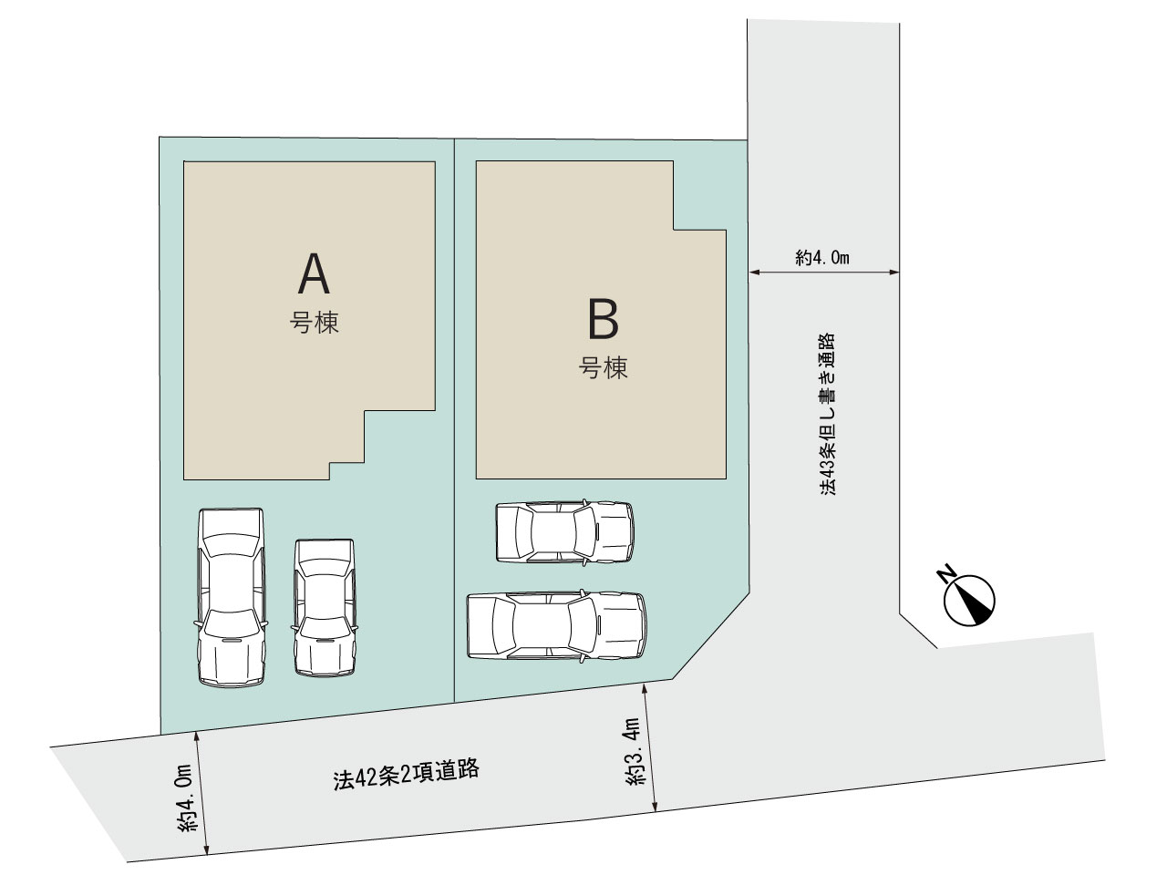 ハートフルタウン八千代市大和田新田1077番の見取り図
