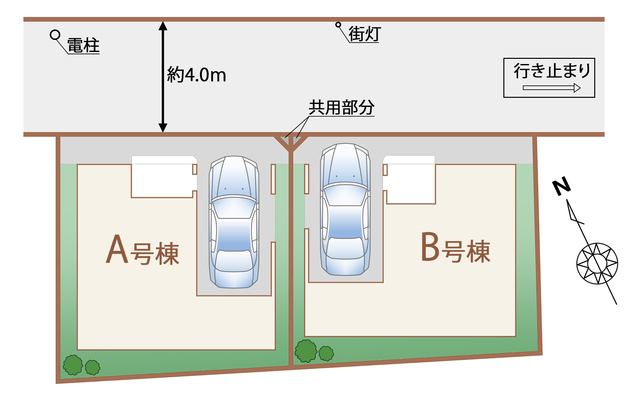 ハートフルタウン荒川区町屋8丁目2044番の見取り図