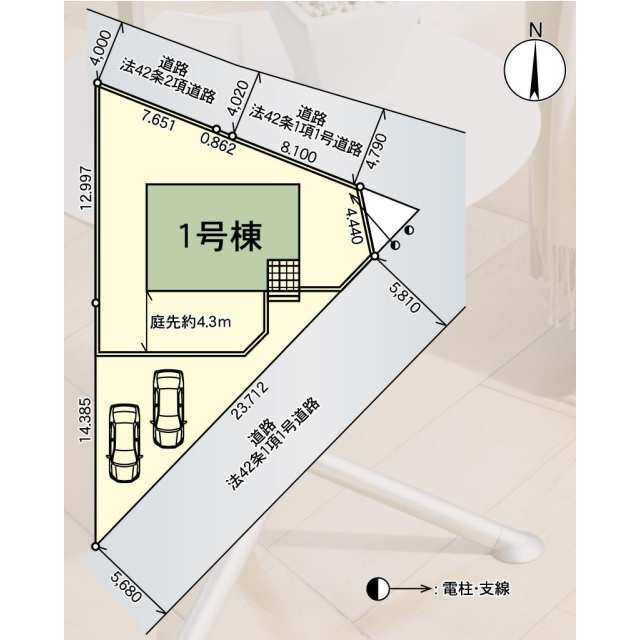 クレイドルガーデン匝瑳市椿 第8の見取り図