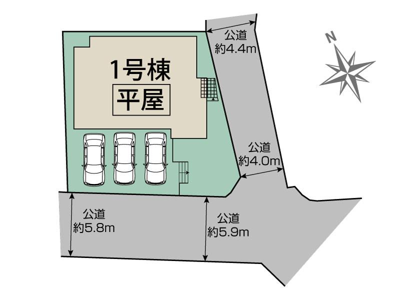 ブルーミングガーデン北九州市八幡東区槻田１丁目１棟の見取り図