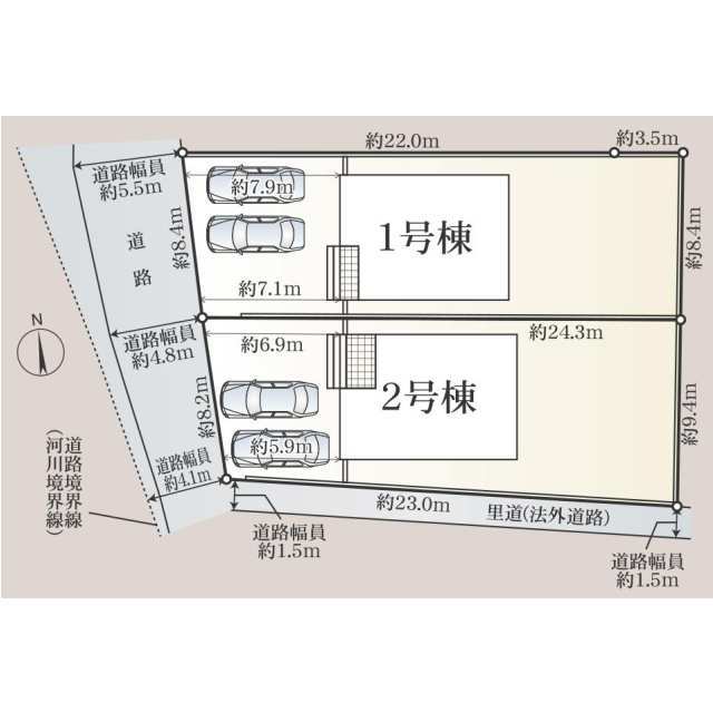 クレイドルガーデン鈴鹿市長太旭町 第2の見取り図
