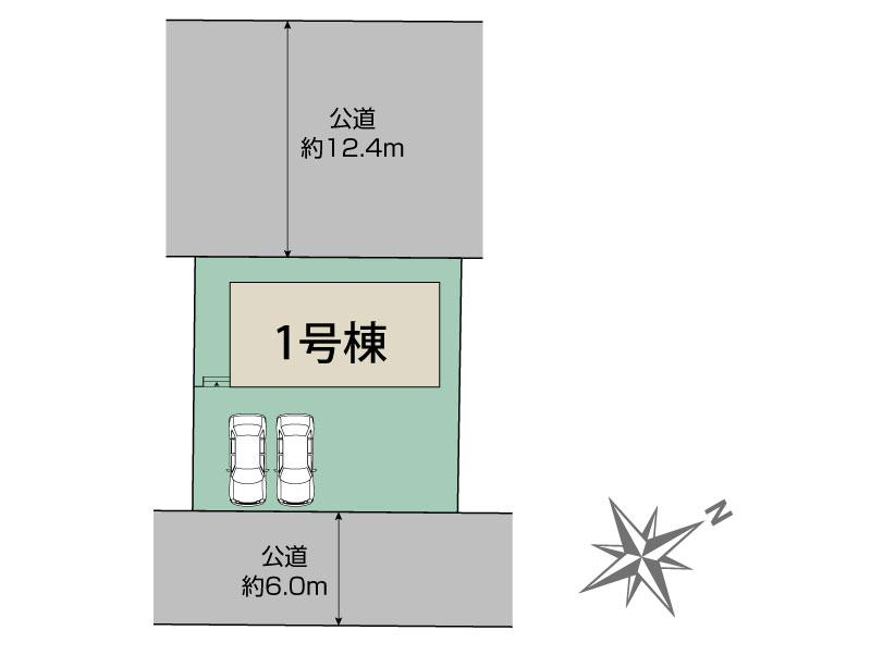 ブルーミングガーデン鳩山町楓ケ丘３丁目１棟の見取り図