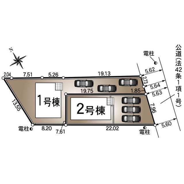 クレイドルガーデン米子市米原 第2の見取り図