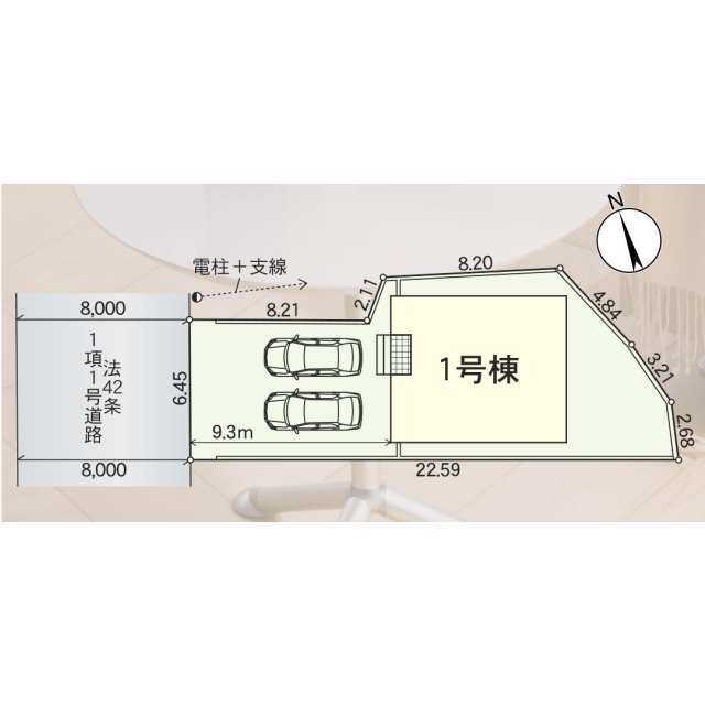 クレイドルガーデン富士市久沢 第8の見取り図