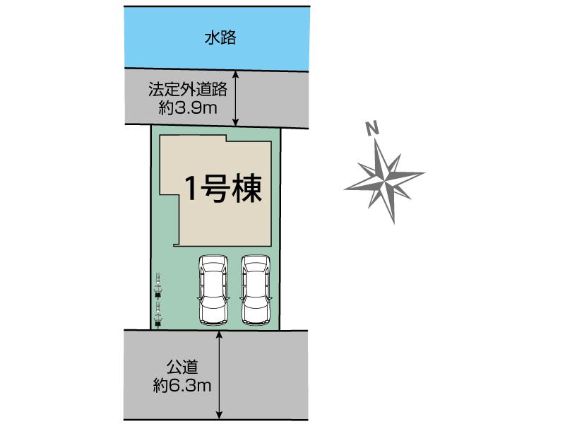 高砂市米田町米田1棟 区画図 【販売中物件：1号棟】
