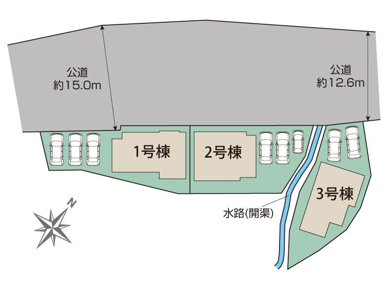 ブルーミングガーデン糟屋郡宇美町神武原１丁目２期３棟の見取り図