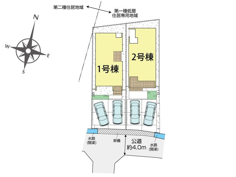 ブルーミングガーデン倉敷市八王寺町２期２棟の見取り図