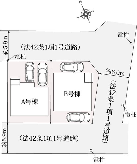 ハートフルタウン小牧市小木南3丁目434番の見取り図