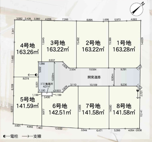 クレイドルガーデン野田市中里 第6の見取り図