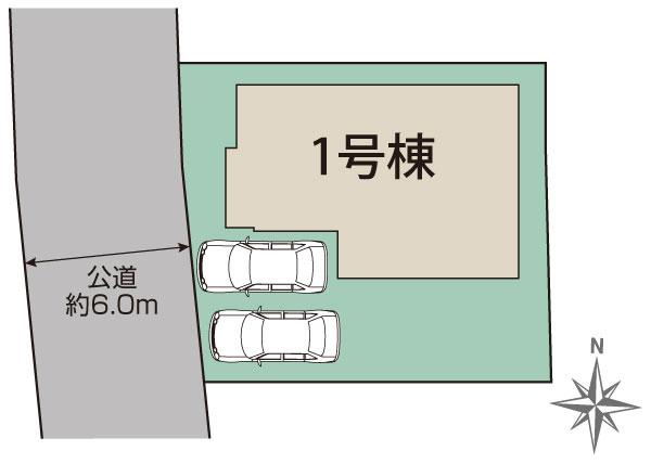 姫路市網干区坂上1棟 区画図 【販売中物件：1号棟】
