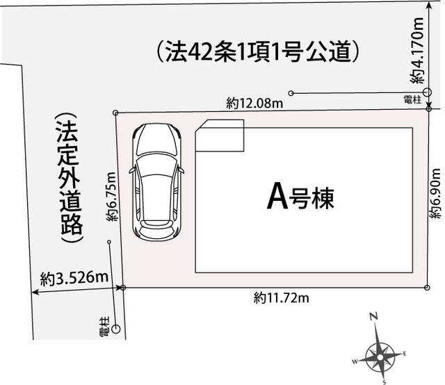 全体区画図 【販売中物件：A号棟】