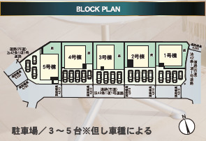 【販売中物件：1号棟、2号棟、3号棟、4号棟、5号棟】