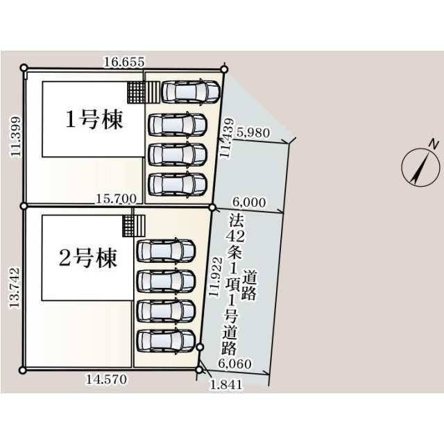 クレイドルガーデン南相馬市鹿島区西町 第5の見取り図