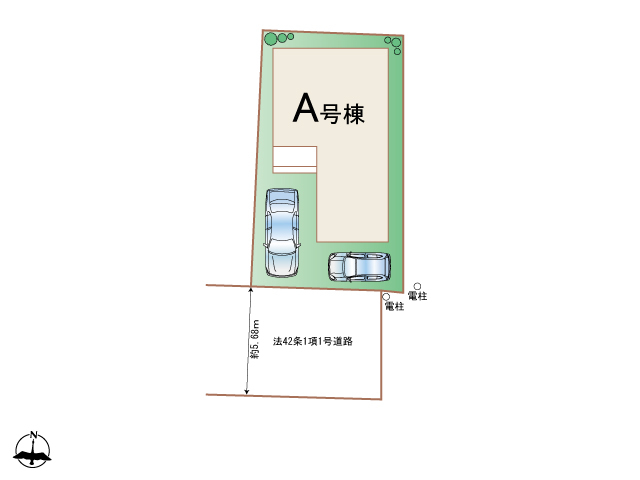 全体区画図 【販売中物件：A号棟】
