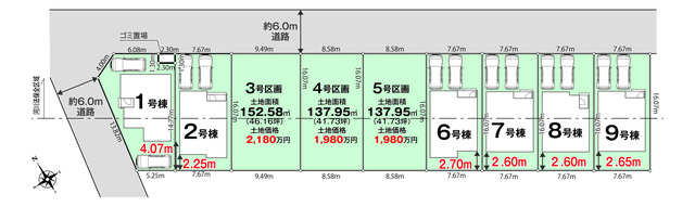 リナージュネクスジーさいたま岩槻区上野　第１期の見取り図