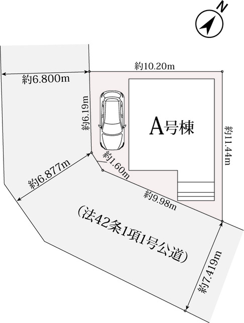 全体区画図 【販売中物件：A号棟】