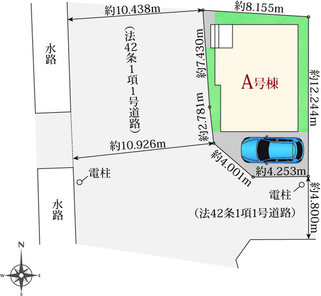 全体区画図 【販売中物件：A号棟】