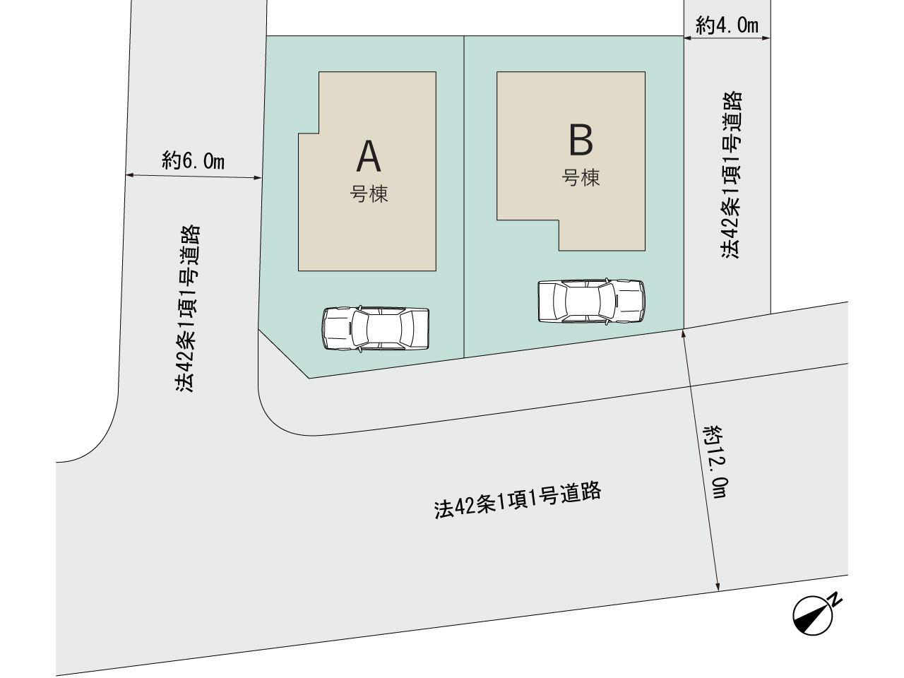 ハートフルタウン藤沢市遠藤633番の見取り図