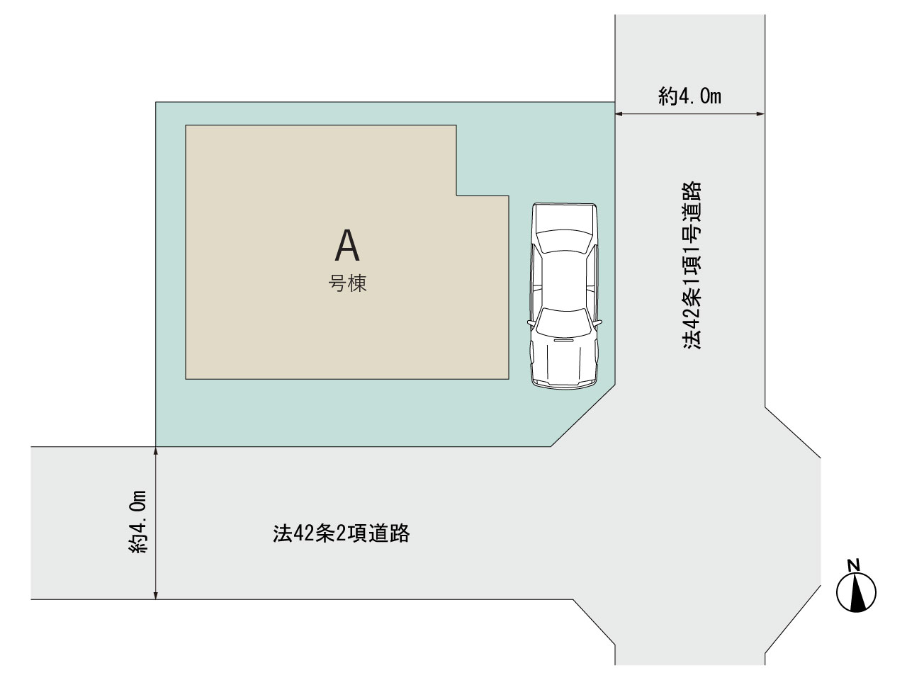 ハートフルタウン綾瀬市深谷上5丁目6806番の見取り図