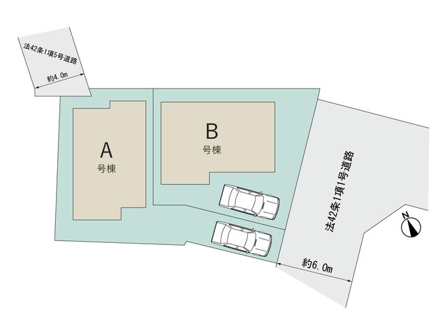 ハートフルタウン松戸市八ヶ崎1丁目9番の見取り図