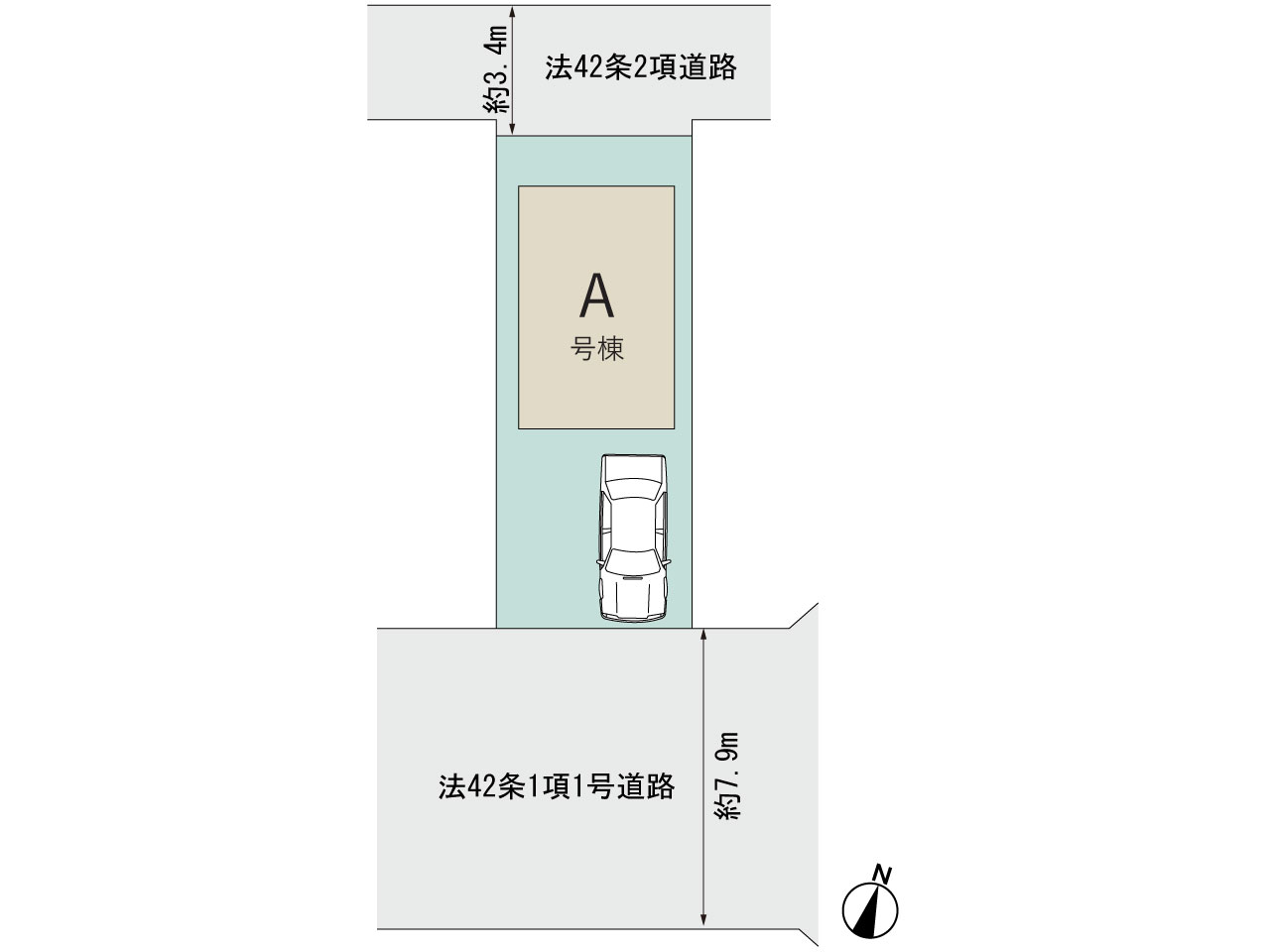 ハートフルタウン神戸灘区友田町2丁目6番の見取り図