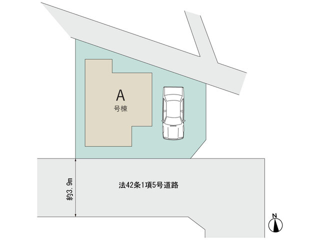 ハートフルタウン川西加茂1丁目411番の見取り図