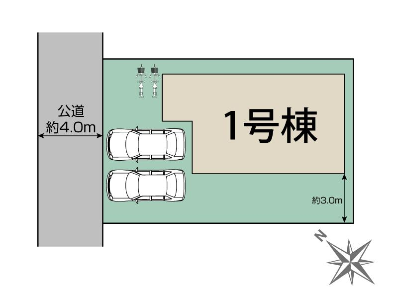 久喜市久喜北2丁目1棟 区画図 【販売中物件：1号棟】