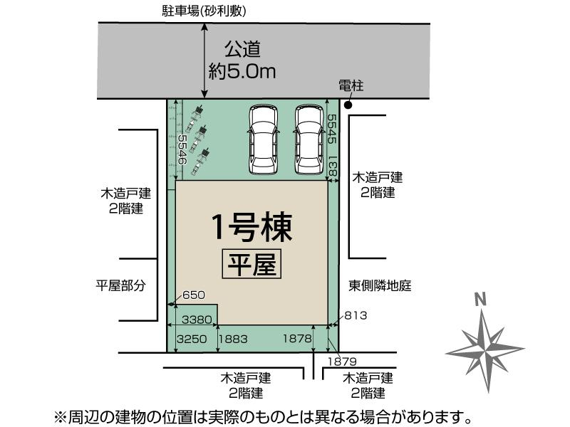所沢市中新井4丁目1棟 区画図 【販売中物件：1号棟】