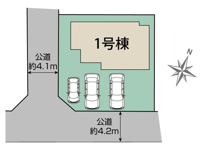 船橋市西習志野1丁目1棟 区画図 【販売中物件：1号棟】