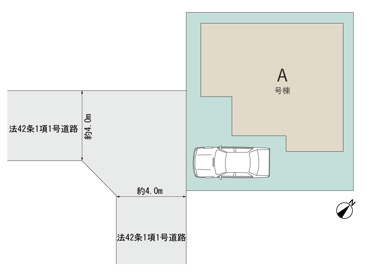 ハートフルタウン草加市原町2丁目265番の見取り図