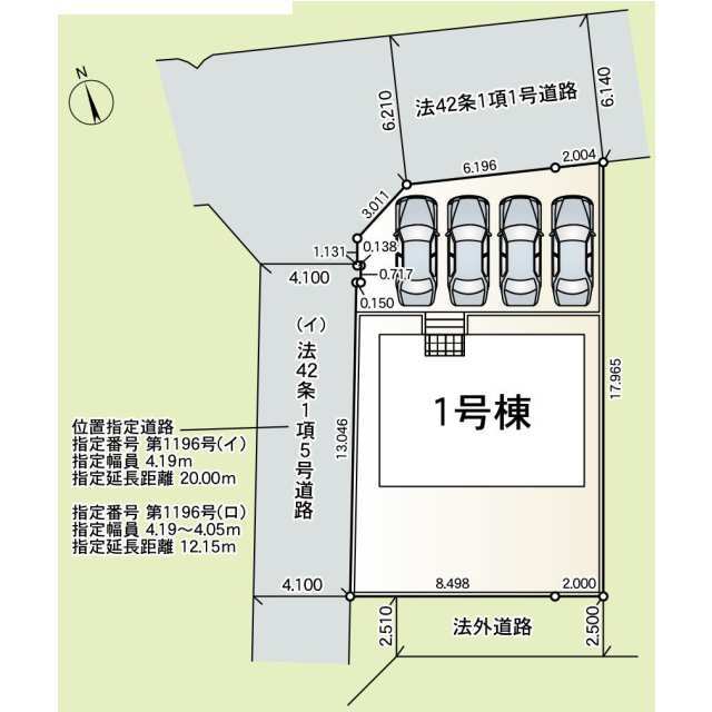 クレイドルガーデン亘理町逢隈牛袋 第8の見取り図