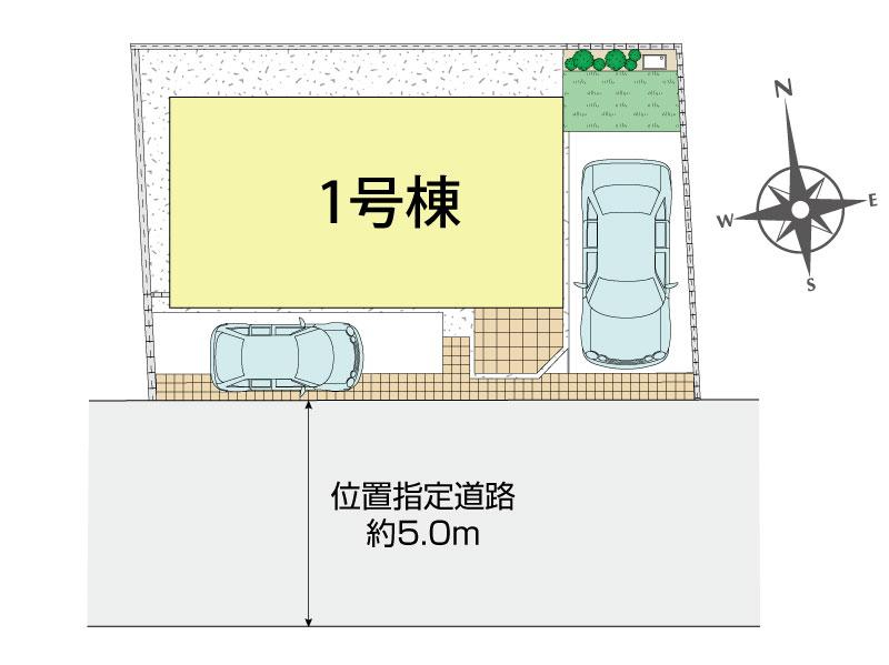 立川市若葉町3丁目1棟 区画図 【販売中物件：1号棟】