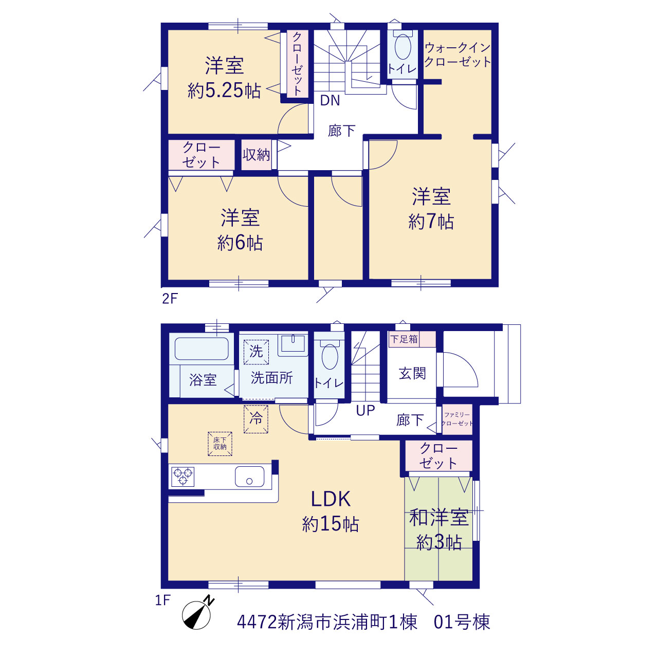 グラファーレ4472新潟市浜浦町１棟の見取り図