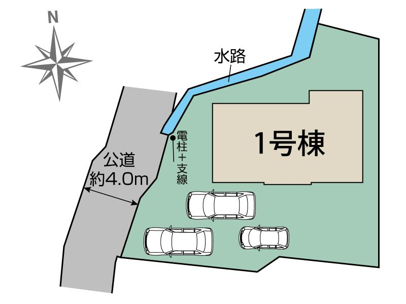 福島市笹谷南一本松1棟 区画図 【販売中物件：1号棟】