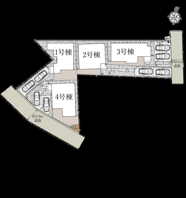 リナージュネクスジー松伏町松伏０２期の見取り図