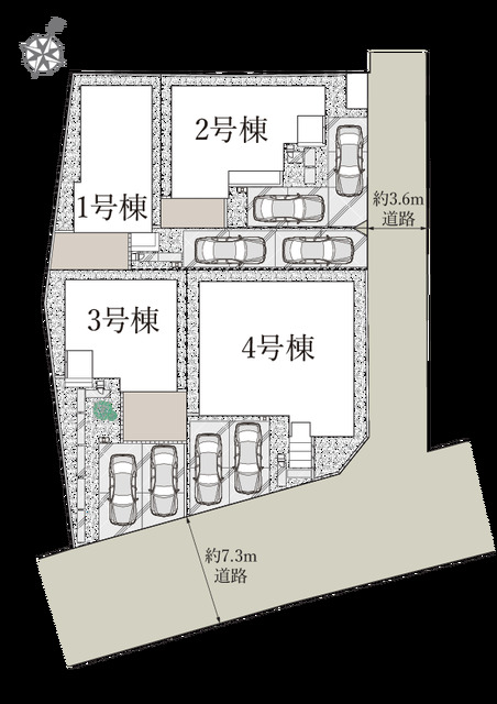 リナージュネクスジー野田市中野台０１期の見取り図