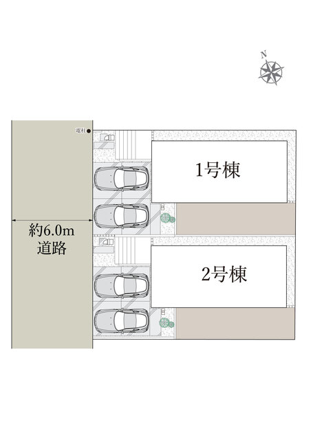 リナージュネクスジー千葉市花見川区こてはし台１丁目０１期の見取り図