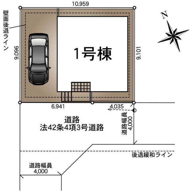 クレイドルガーデン春日部市大枝 第10の見取り図