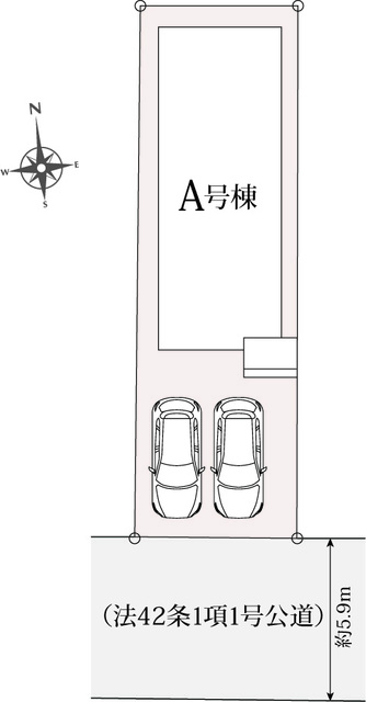 ハートフルタウン春日井市上ﾉ町1丁目166番の見取り図