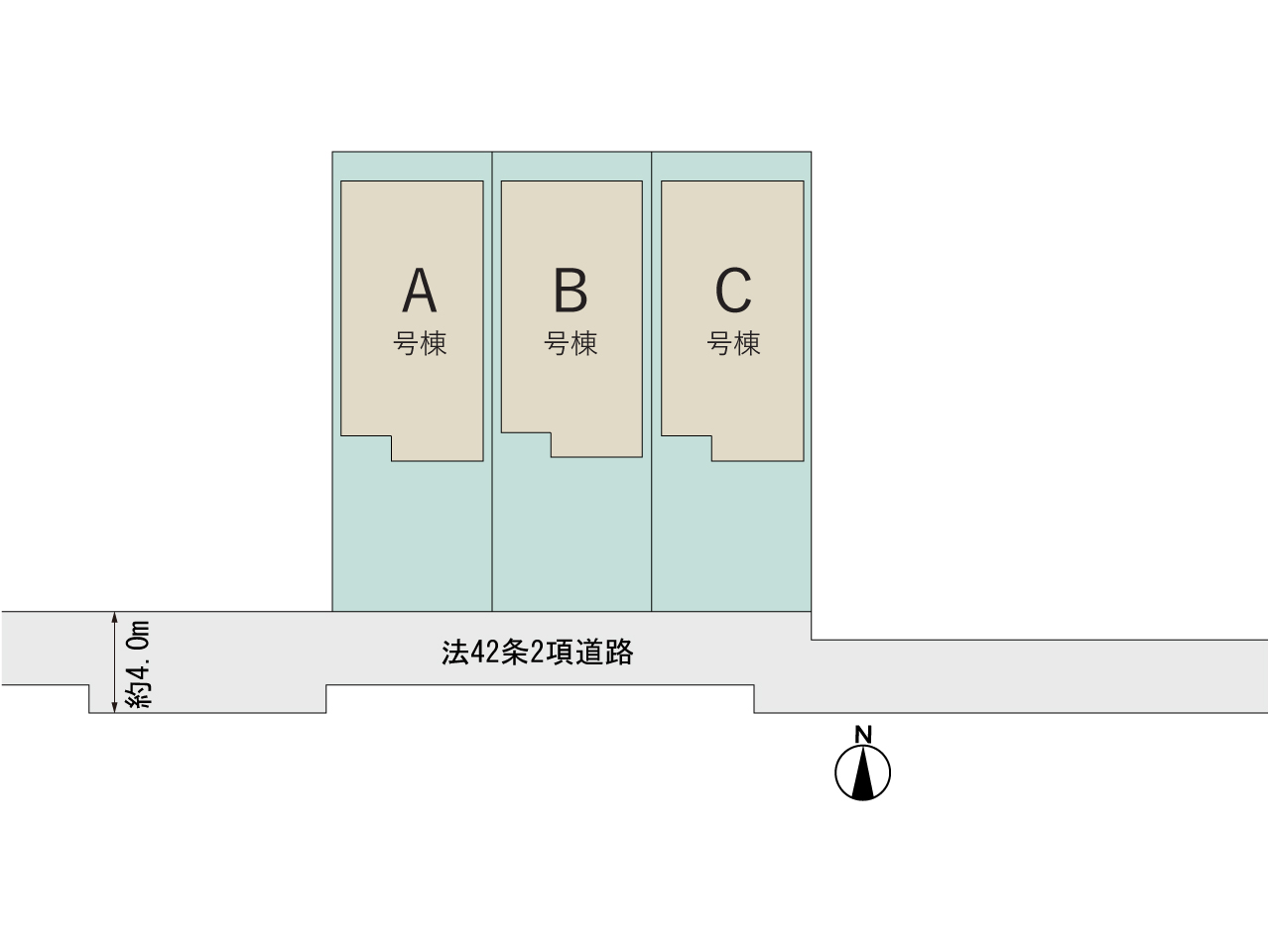 ハートフルタウン茅ヶ崎市今宿731番の見取り図