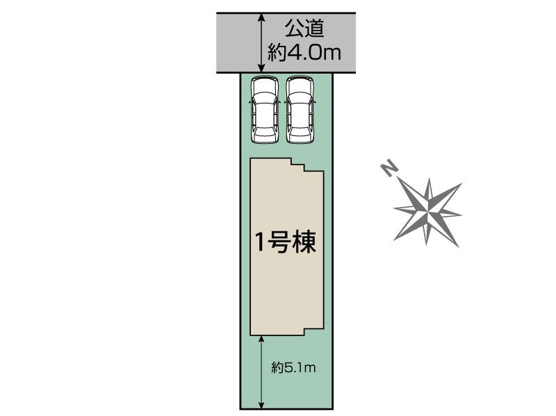 江南市高屋町旭1棟 区画図 【販売中物件：1号棟】