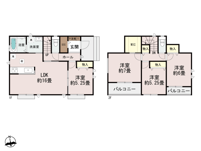 ハートフルタウン前橋市大利根町1丁目13番の見取り図