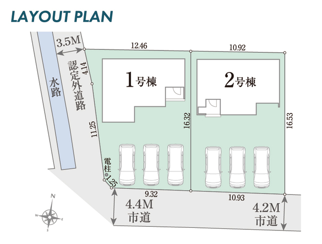 リナージュネクスジー徳島市国府町０１期の見取り図