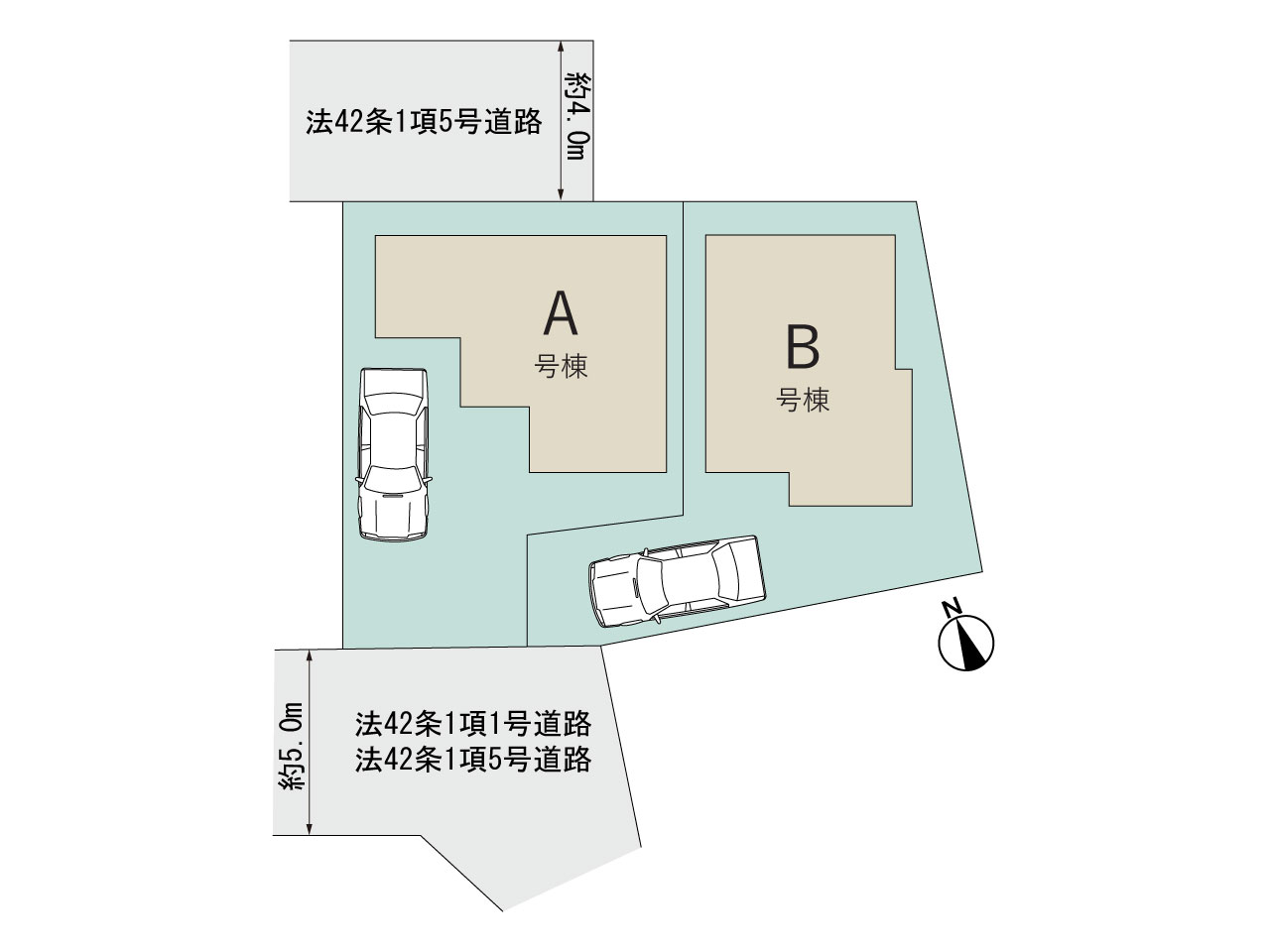 ハートフルタウン府中新町1丁目5番の見取り図