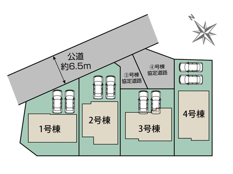 ブルーミングガーデン日進市藤塚３丁目４棟の見取り図