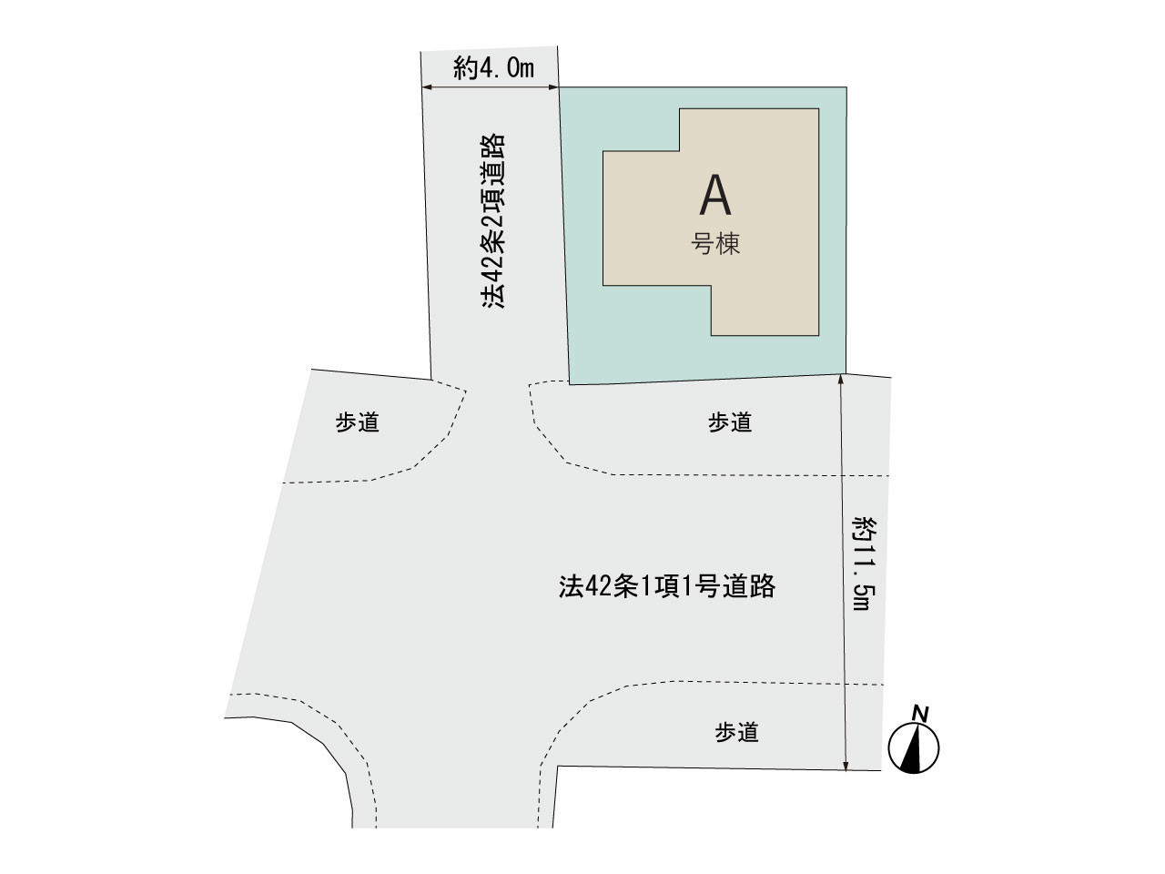 ハートフルタウン吹田南高浜町64番の見取り図