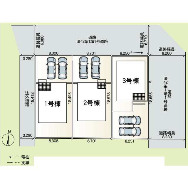 クレイドルガーデン土浦市中高津 第10の見取り図