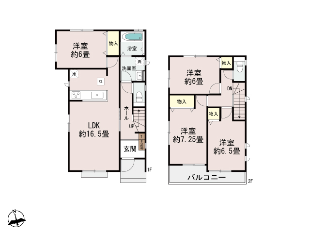 ハートフルタウン千葉市緑区大膳野町4番の見取り図